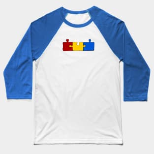 Puzle Pieces Baseball T-Shirt